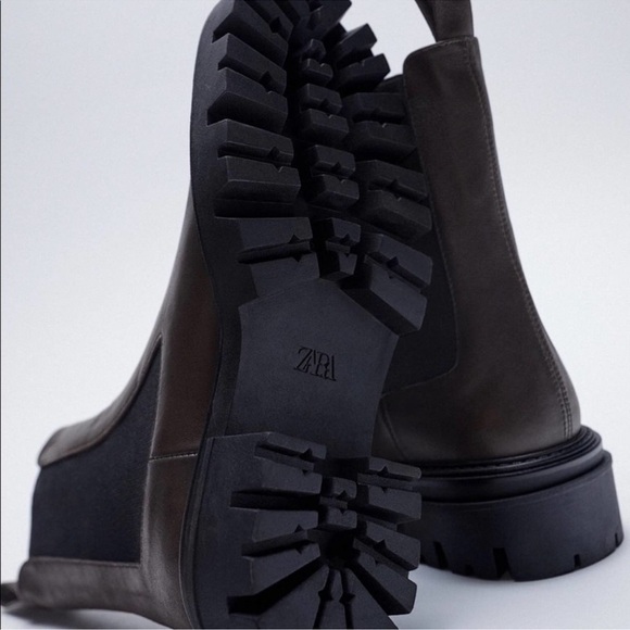 Zara Chocolate Brown Chelsea Boots - Picture 5 of 11